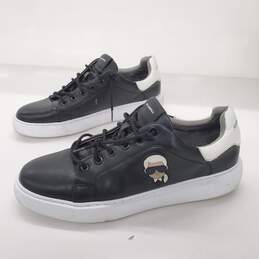 Karl Lagerfield Men's Karl Head Recycled Leather Sneakers Size 9.5
