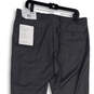 NWT Mens Gray Flat Front Pockets Straight Leg Slim Fit Dress Pants Sz 36x34 image number 4