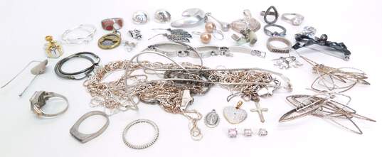 157.1g 925 Sterling Silver Scrap And Stones image number 1