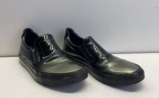 Robert Graham Patent Leather Slip On Sneakers Black 7 image number 3