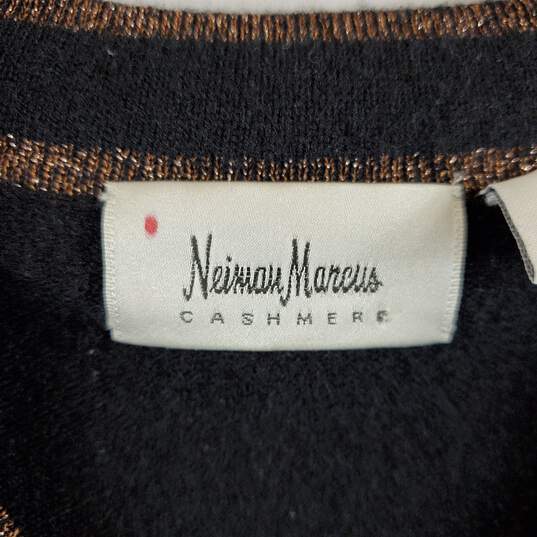 Neiman Marcus Women Black Knitted Metallic Vest S image number 3
