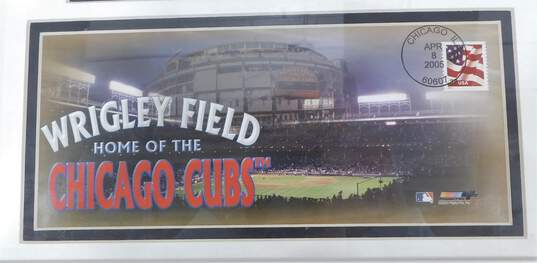 2008 Chicago Cubs Team Composite Framed  Art 12x16 with cancelled Postage Stamp image number 3