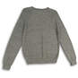 NWT Womens Gray Knitted Crew Neck Long Sleeve Pullover Sweater Size Small image number 2