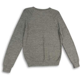 NWT Womens Gray Knitted Crew Neck Long Sleeve Pullover Sweater Size Small alternative image