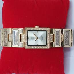 Victoria Wieck  BCVW0113 Floating Crystal Gold Tone Bracelet Watch alternative image