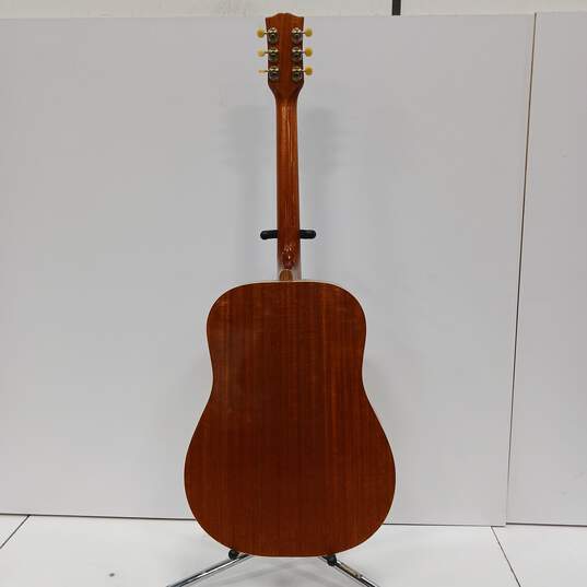 Prestige Wooden 6 String Acoustic Guitar w/Black Hard Case image number 5