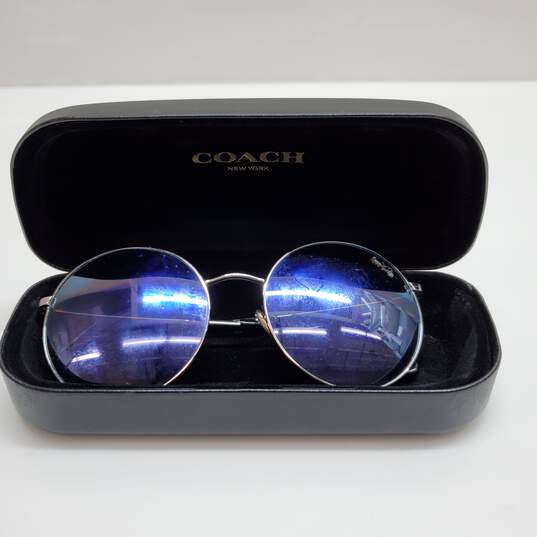 AUTHENTICATED COACH HC7078 L1012 POLARIZED ROUND MIRROR SUNGLASSES image number 3