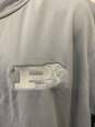 NWT Mens Sz 3XL Short Sleeved Grey Athletic Hoodie image number 2