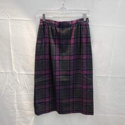 Miss Pendleton Wool Plaid Skirt Women's Size 4