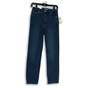 NWT Good American Womens Blue Denim High Rise Straight Leg Jeans Size 4/27 image number 1