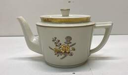 Royal Copenhagen Porcelain Tea Pot with Lid and 2 Plates Fine China 3 pc Set alternative image