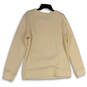 NWT Mens Tan Knitted Long Sleeve Crew Neck Pullover Sweater Size Large image number 2