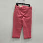 NWT Womens Marilyn Pink Pockets Straight Leg Cropped Jeans Size 10 image number 2