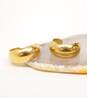 14K Yellow Gold Demi Hoop Earrings 1.7g image number 3