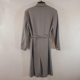 Simple Retro Women Gray Trench Coat S NWT alternative image