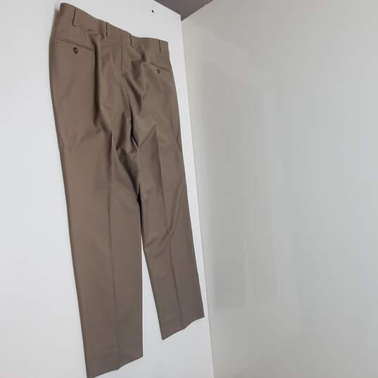 Mn Bullock & Jones Beige Dress Pants W/Flex Tech Sz 40R 32x40 image number 2