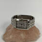 Designer Bulova Silver-Tone Stainless Steel Rectangle Analog Wristwatch image number 1