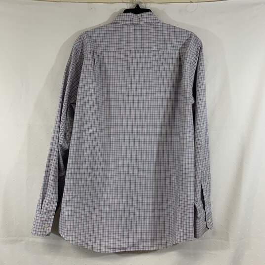 Men's Multicolor Tattersall Banana Republic Non-Iron Button-Up, Sz. L image number 2