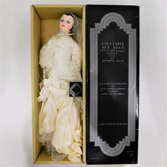 VTG 1984 Seymour Mann Art Deco 1920s Repro Porcelain Bisque Fashion Doll IOB image number 1