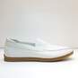 Stacy Adams White Leather Moccasin Men's Size 9.5 image number 1