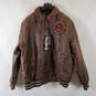 Bare Fox Vintage Men's Brown Leather Jacket SZ 2XL NWT image number 1