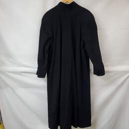 Vintage Jonathan Michael Black Wool Long Overcoat Women's XL alternative image
