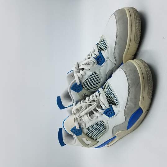 Air Jordan 4 Retro 2012 Sneaker Men's Sz 13 Military Blue image number 3