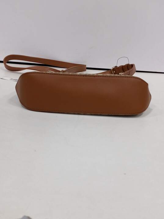 DNKY Khaki Tan Faux Leather Crossbody Bag image number 3