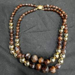 4 pc Gold Colored Bead Necklace Bundle alternative image