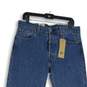 NWT Levi Strauss & Co. Mens 501 Blue Button-Fly Straight Leg Jeans Size 33X32 image number 3