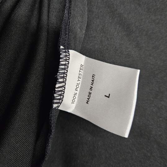 Black Long Sleeve Star Imprinted  Shirt image number 3