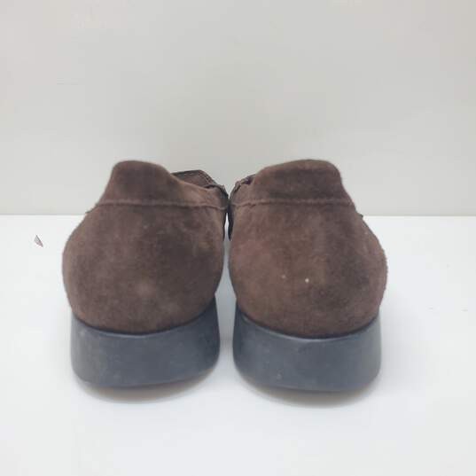 Mephisto Cool Air Suede Loafers in Brown Women's 10 image number 3