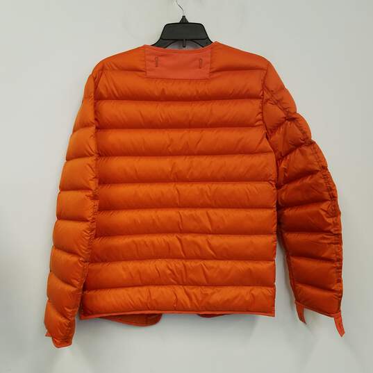 NWT Ten C Unisex Adults Orange Down Liner Full Zip Puffer Jacket Size 48 image number 2
