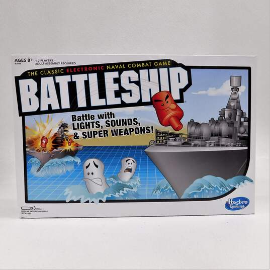 Hasbro Electronic Battleship Sea Battle Family Board  Naval Combat Navy Sealed image number 1