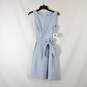 Anne Klein Women Blue/White Pinstripe Midi Dress Sz 4 NWT image number 1