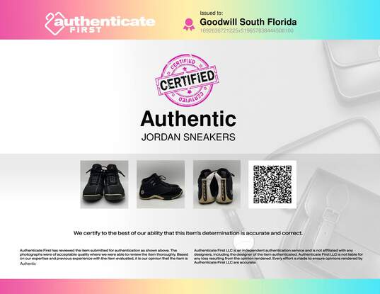 Authentic Mens Air Jordan 12.5 317176-061 Black Basketball Shoes Size 12 image number 3