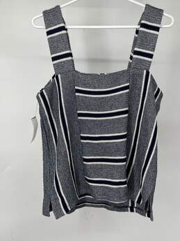 Vince Camuto Womens Blue Striped Square Neck Blouse Top Size S T-0528923-D alternative image