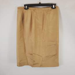 Dana Buchman Women Beige Khaki Skirt 12 NWT