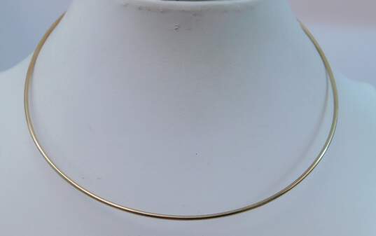 14K Yellow Gold Delicate Collar Necklace 12.1g image number 2