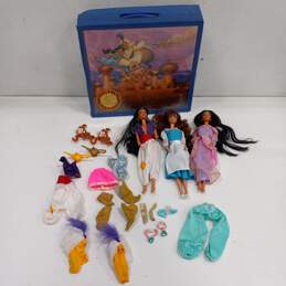 Vintage Disney Aladdin Doll Case 77205 with Dolls & Accessoires