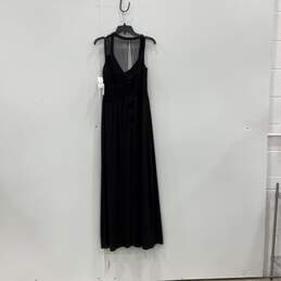 NWT Calvin Klein Womens Black Sleeveless V-Neck Back Zip A-Line Dress Size 10 alternative image