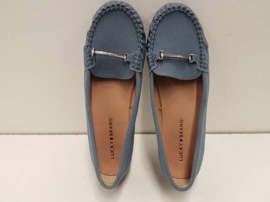Lucky Brand Blue Textile Upper Women Flat US 9 image number 8