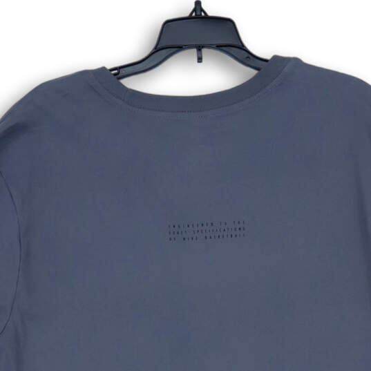 Mens Gray Elite Dri-Fit Short Sleeve Crew Neck Graphic Print T-Shirt Sz XXL image number 4