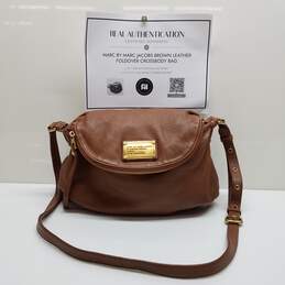 AUTHENTICATED MARC BY MARC JACOBS FOLDOVER CROSSBODY BAG