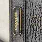 Coach Womens Black Gray Leather Detachable Strap Wristlet Wallet Clutch image number 6