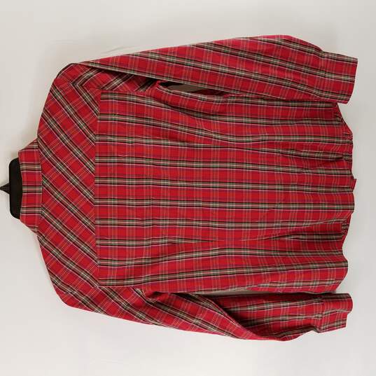 Talbots Women Red Button Up XS image number 2