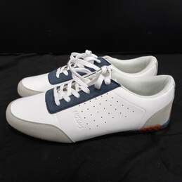 Mossimo Men's White/Blue Lace-Up Low Cut Sneaker Shoes Size 11