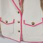 Talbots Women White & Pink Tweed Jacket Sz 2 NWT image number 4