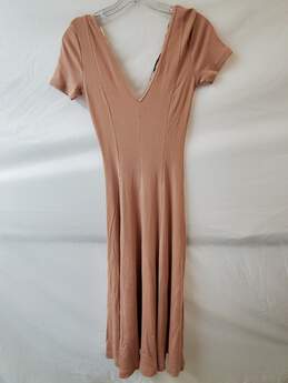 Zara Pink Ribbed Dress Size S