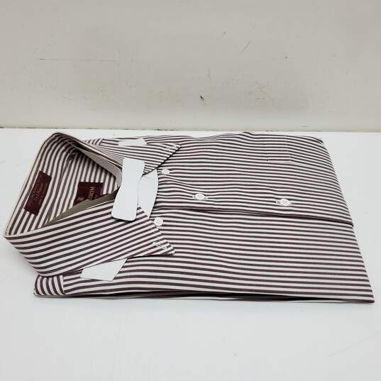 Vintage Nordstrom Classic Pinpoint Cotton LS Shirt Men's 32 image number 4